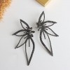 Cross-border new style European and American trend, individual and fashionable, exaggerated full diamond leaf-shaped flower stud earrings, women's unique and elegant temperament Cross-border new style European and American trend, individual and fashionable, exaggerated full diamond leaf-shaped flower stud earrings, women's unique and elegant temperament