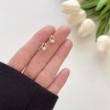 Pearl stud earrings for ear piercing, small and exquisite earrings for sleeping,  new style, exquisitely diamond-encrusted