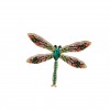 Cross-border bestseller European and American style alloy full diamond dragonfly brooch, elegant and versatile women's clothing corsages, accessories and pins