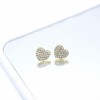 TEMU is selling a pair of fashionable and elegant heart-shaped tassel earrings with a unique asymmetrical full diamond heart and two pairs of stud earrings TEMU is selling a pair of fashionable and elegant heart-shaped tassel earrings with a unique asymmetrical full diamond heart and two pairs of stud earrings
