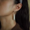 French retro style, niche design, water-drop simple Korean style, fashionable and elegant, pearl face slimming and trendy earrings and earrings