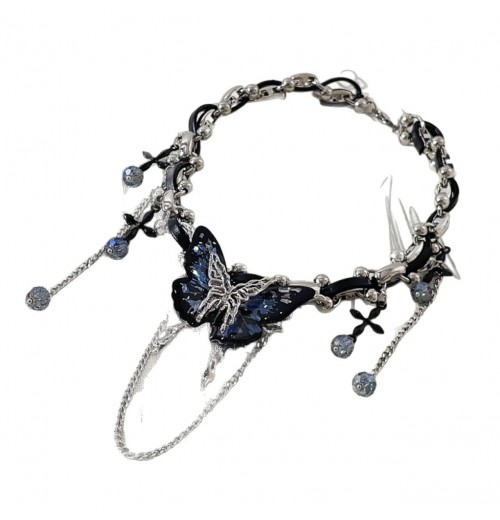 So atmospheric! y2k Hot Girls' must-have necklace, Instagram niche design, light luxury, personality, versatile, sweet and cool style collarbone chain So atmospheric! y2k Hot Girls' must-have necklace, Instagram niche design, light luxury, personality, versatile, sweet and cool style collarbone chain