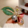 The - Double Flute Aesthetic brooch and elegant buckle pin add a touch of elegance to one's appearance. It is a light luxury corsage and a popular brooch accessory The - Double Flute Aesthetic brooch and elegant buckle pin add a touch of elegance to one's appearance. It is a light luxury corsage and a popular brooch accessory