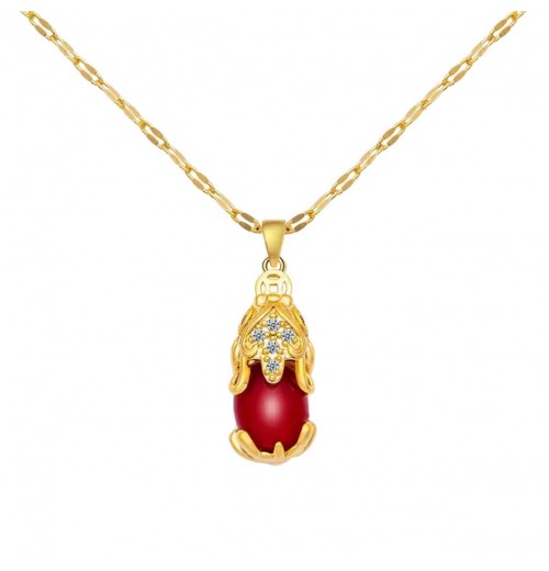 Red PI Xiu necklace, female bestseller, fox collarbone chain, versatile, Douyin, Kuaishou, Internet celebrity, anti-fading pendant accessory Red PI Xiu necklace, female bestseller, fox collarbone chain, versatile, Douyin, Kuaishou, Internet celebrity, anti-fading pendant accessory