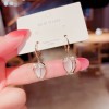 Long copper ring tassel earrings for female Internet celebrities that make the face look slimmer. Ear studs with a design that is versatile for Internet celebrities. Female imitation cat's eye stone earrings Long copper ring tassel earrings for female Internet celebrities that make the face look slimmer. Ear studs with a design that is versatile for Internet celebrities. Female imitation cat's eye stone earrings