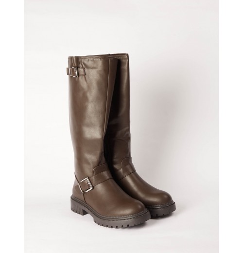 Knee High Buckle Detail Boot Knee High Buckle Detail Boot