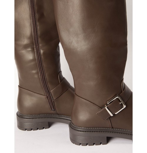Knee High Buckle Detail Boot Knee High Buckle Detail Boot