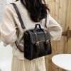 Leather Double Buckle Backpack Leather Double Buckle Backpack